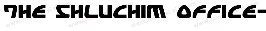The Shluchim office字体转换